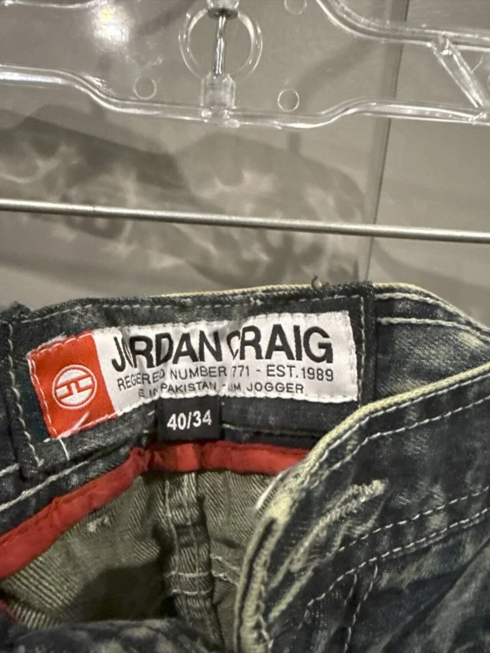 Jordan Craig Jeans Mens 40x34 Blue Denim Artisan Legacy Edition Straight Fit